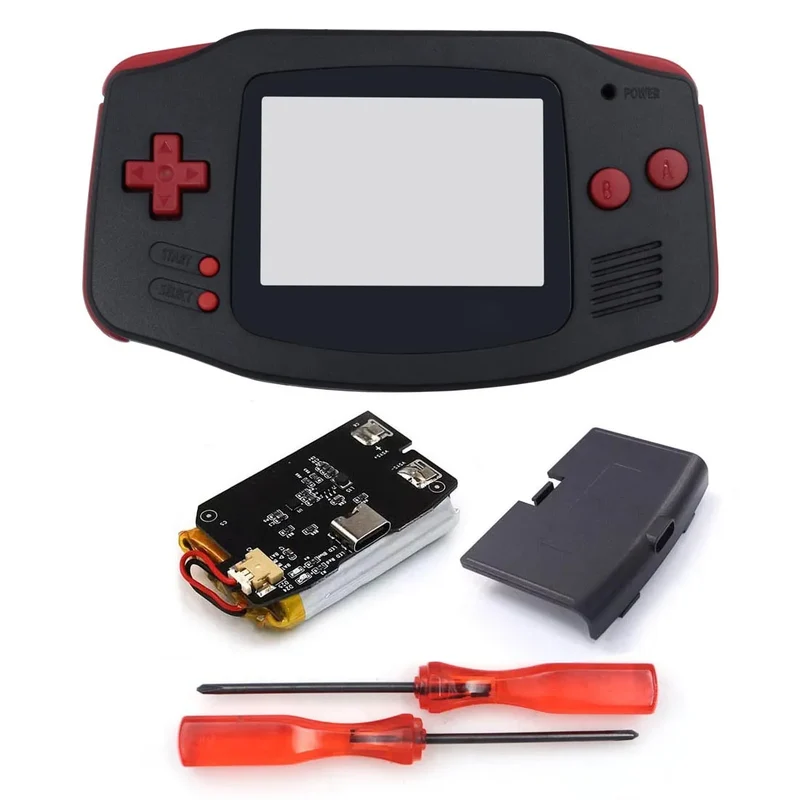 Coque GBA Hispeedido avec batterie rechargeable — pour écran IPS V2 ou V5