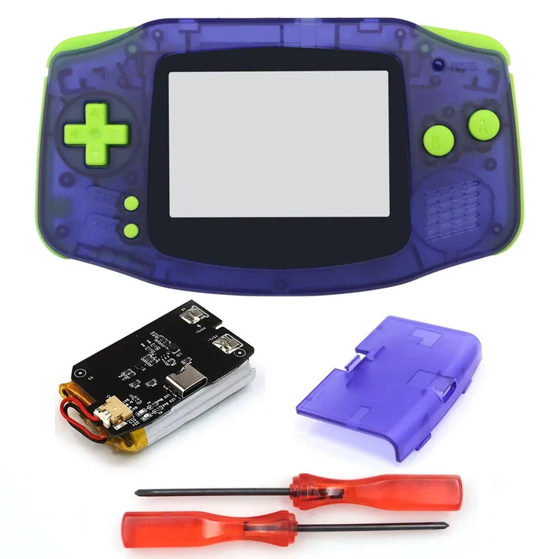 Coque GBA Hispeedido avec batterie rechargeable — pour écran IPS V2 ou V5