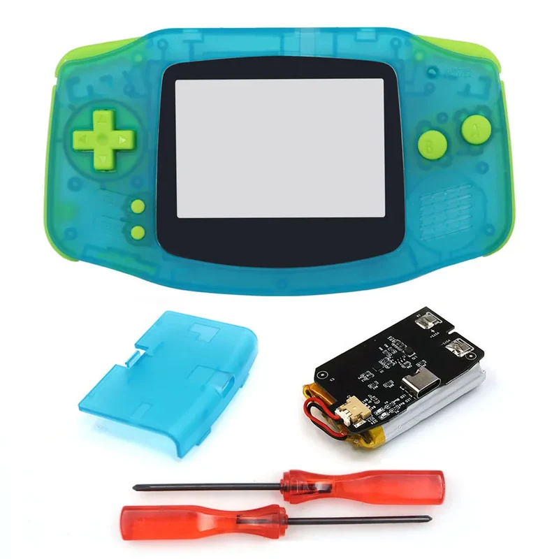 Coque GBA Hispeedido avec batterie rechargeable — pour écran IPS V2 ou V5