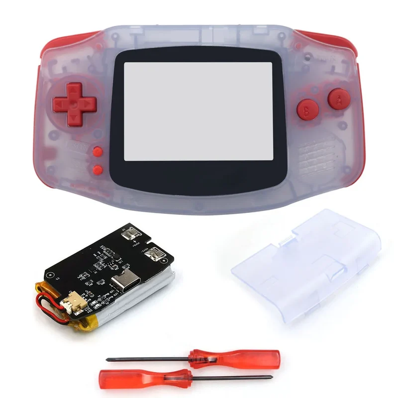 Coque GBA Hispeedido avec batterie rechargeable — pour écran IPS V2 ou V5