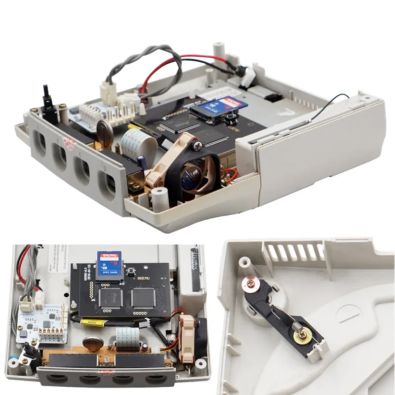 Kit de ventilation Dreamcast — support moulé pour ventilateur 5 V silencieux