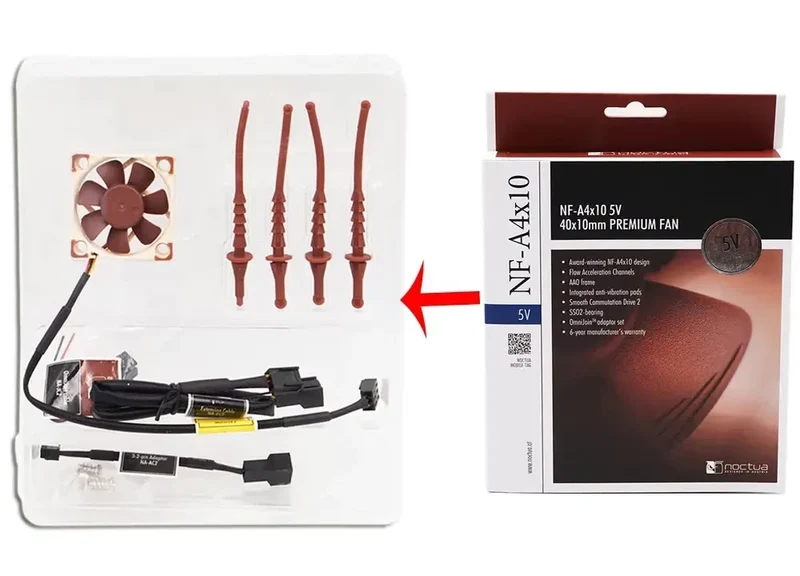 Kit de ventilation Dreamcast — support moulé pour ventilateur 5 V silencieux