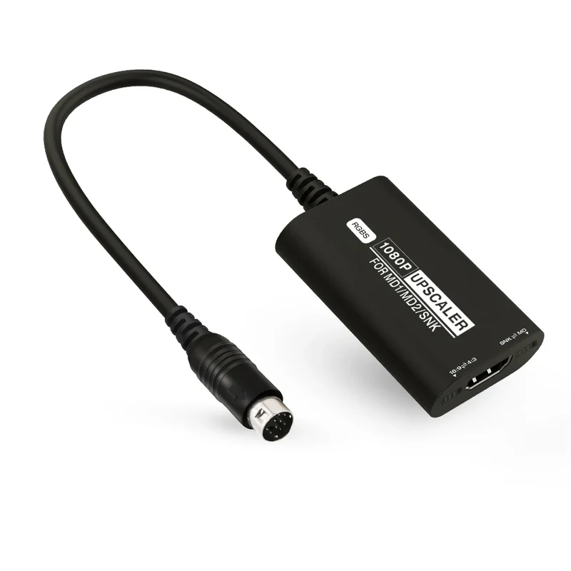 Convertisseur HDMI pour Mega Drive 1, 2 et Neo Geo — RGBS vers 1080p, 4:3 ou 16:9