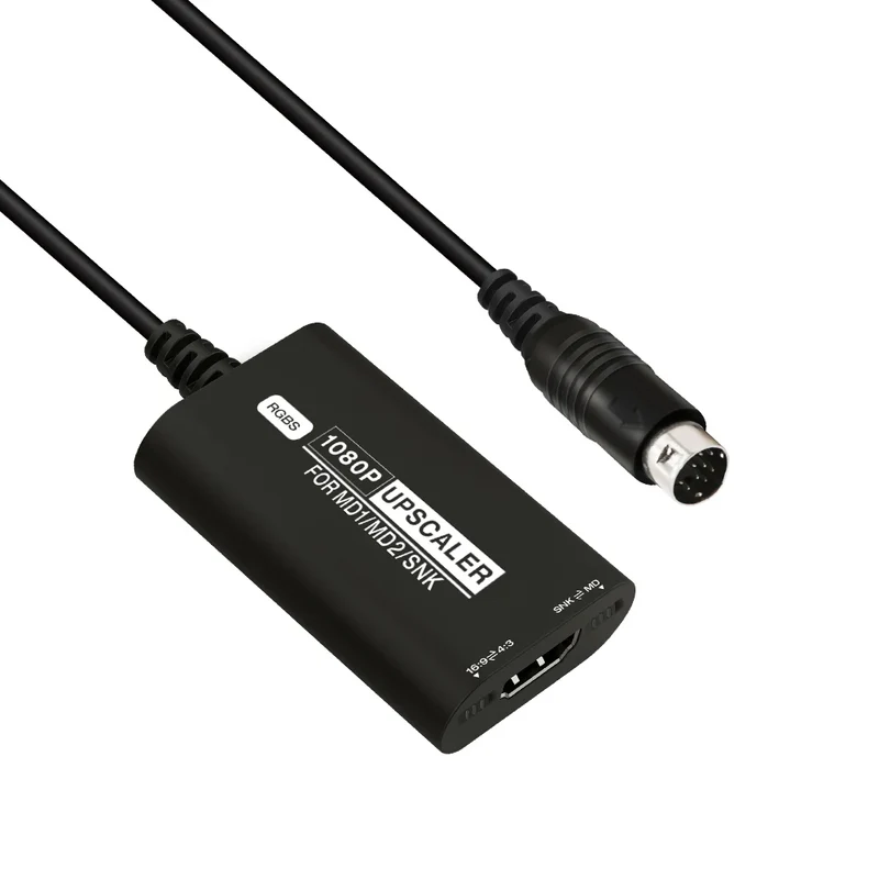 Convertisseur HDMI pour Mega Drive 1, 2 et Neo Geo — RGBS vers 1080p, 4:3 ou 16:9