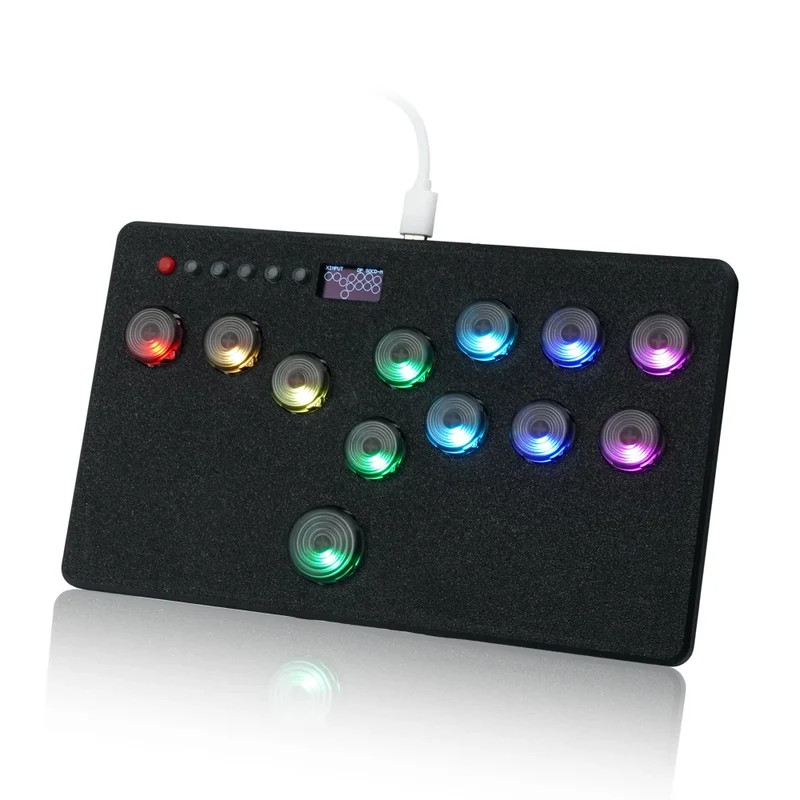 Hitbox mini à switchs Kailh hot-swap — disposition gauche ou droite, PC, PS4, Switch