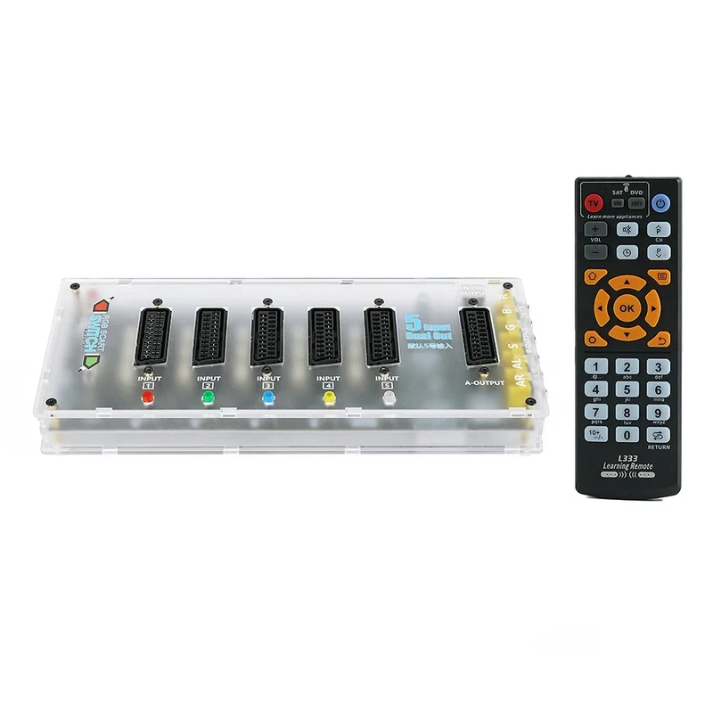 Commutateur péritel RGB 5 en 1 — péritel, RGBS sur RCA et mini-DIN Saturn