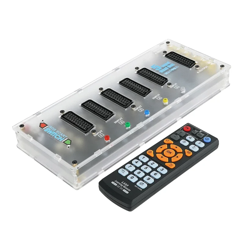 Commutateur péritel RGB 5 en 1 — péritel, RGBS sur RCA et mini-DIN Saturn