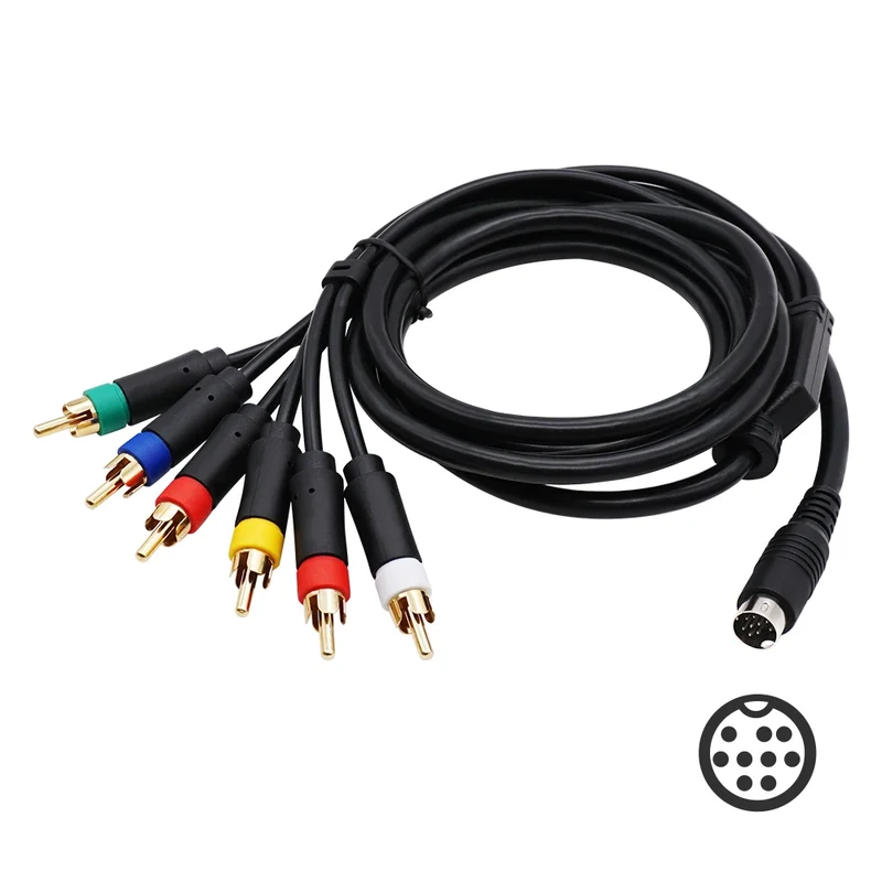 Câble RGB (RGBS) pour Mega Drive 2 — connecteur mini-DIN 9 broches, 1,8 m