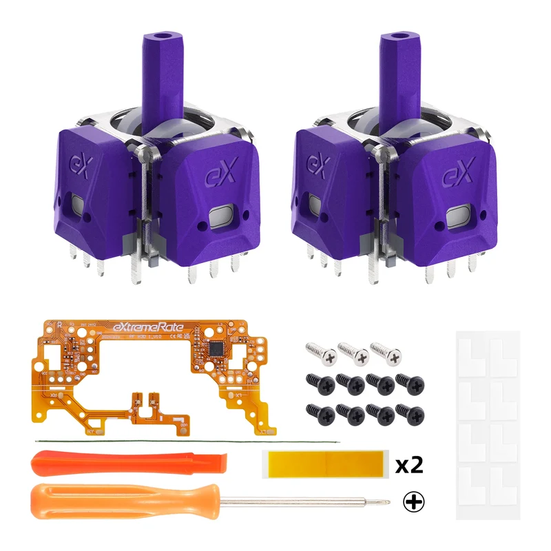 Joysticks à effet Hall eXtremeRate pour manette PS5 — calibrables, soudure requise