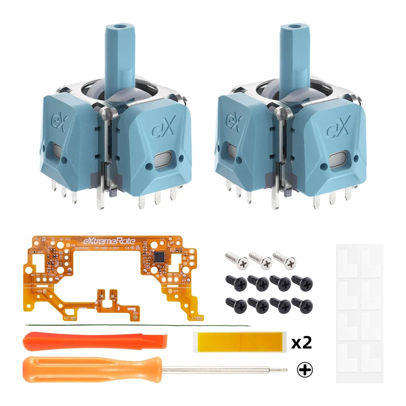 Joysticks à effet Hall eXtremeRate pour manette PS5 — calibrables, soudure requise