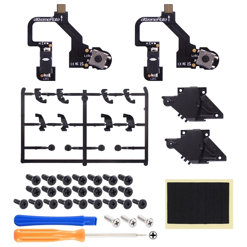 Kit Clicky V2 eXtremeRate pour manette PS5 BDM-010 et 020 — épaules et gâchettes courtes