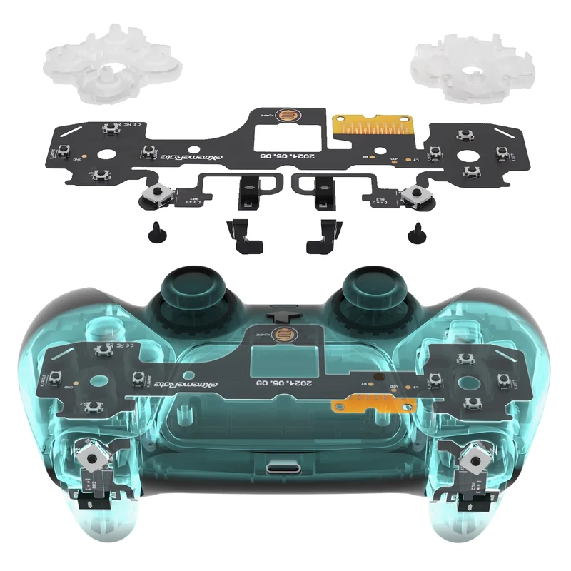 Kit Clicky eXtremeRate pour manette PS5 BDM-030 — croix, faces et épaules en microswitchs