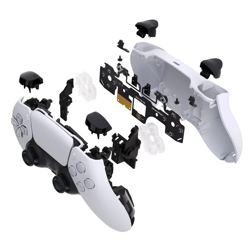 Kit Clicky eXtremeRate pour manette PS5 BDM-030 — croix, faces et épaules en microswitchs