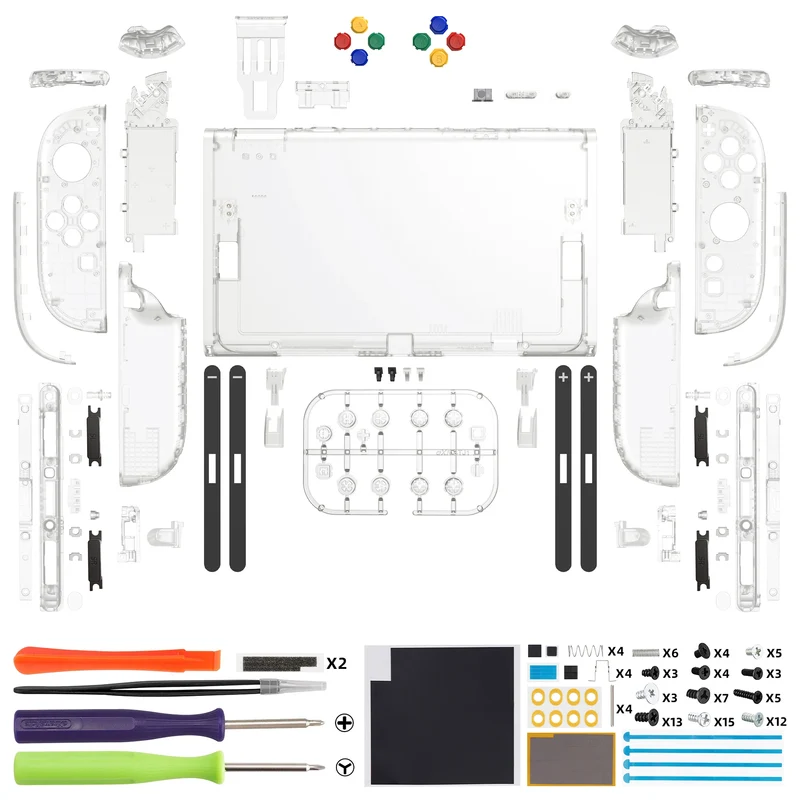 Coque complète avec boutons pour Joy-Con 2 de Switch 2 — eXtremeRate, 11 coloris