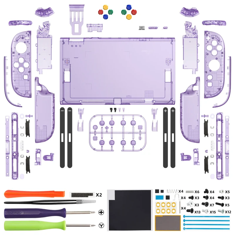 Coque complète avec boutons pour Joy-Con 2 de Switch 2 — eXtremeRate, 11 coloris