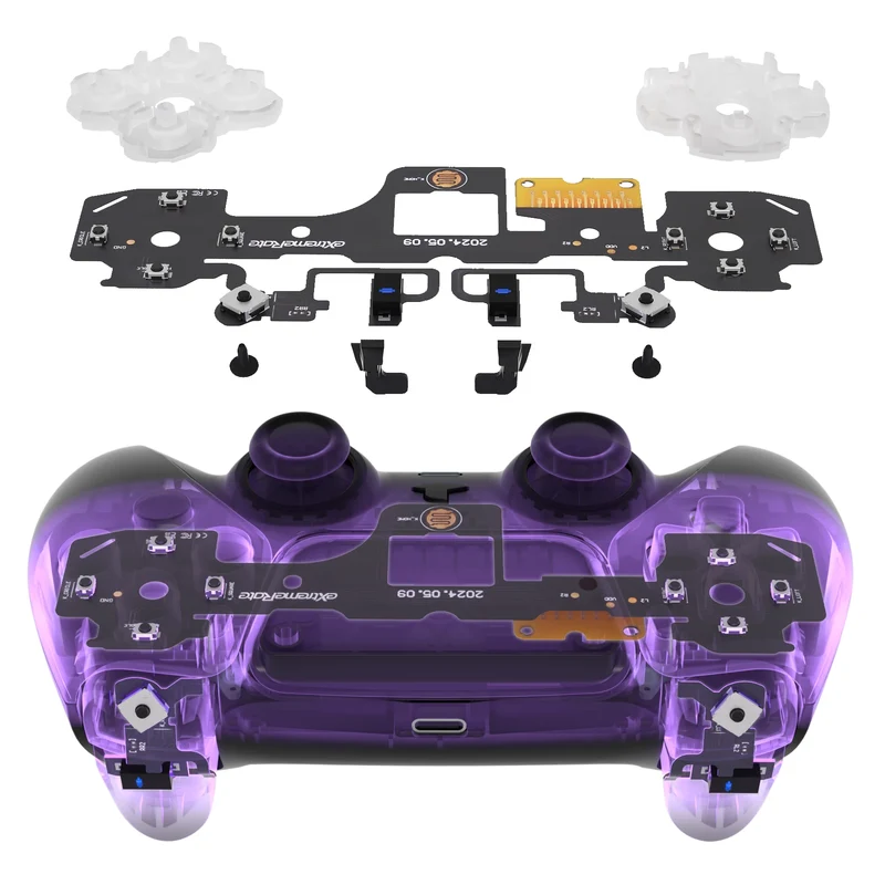 Kit Clicky V2 eXtremeRate manette PS5 BDM-040 à 060 — microswitchs et gâchettes courtes