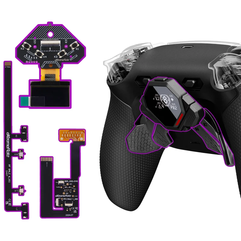 Kit de 4 boutons arrière eXtremeRate SPARK pour manette PS5 — BDM-030 à 060