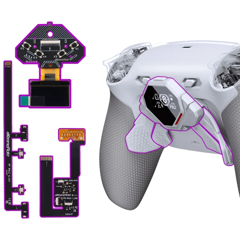 Kit de 4 boutons arrière eXtremeRate SPARK pour manette PS5 — BDM-030 à 060