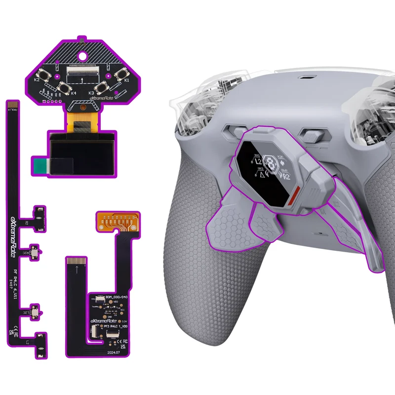 Kit de 4 boutons arrière eXtremeRate SPARK pour manette PS5 — BDM-030 à 060