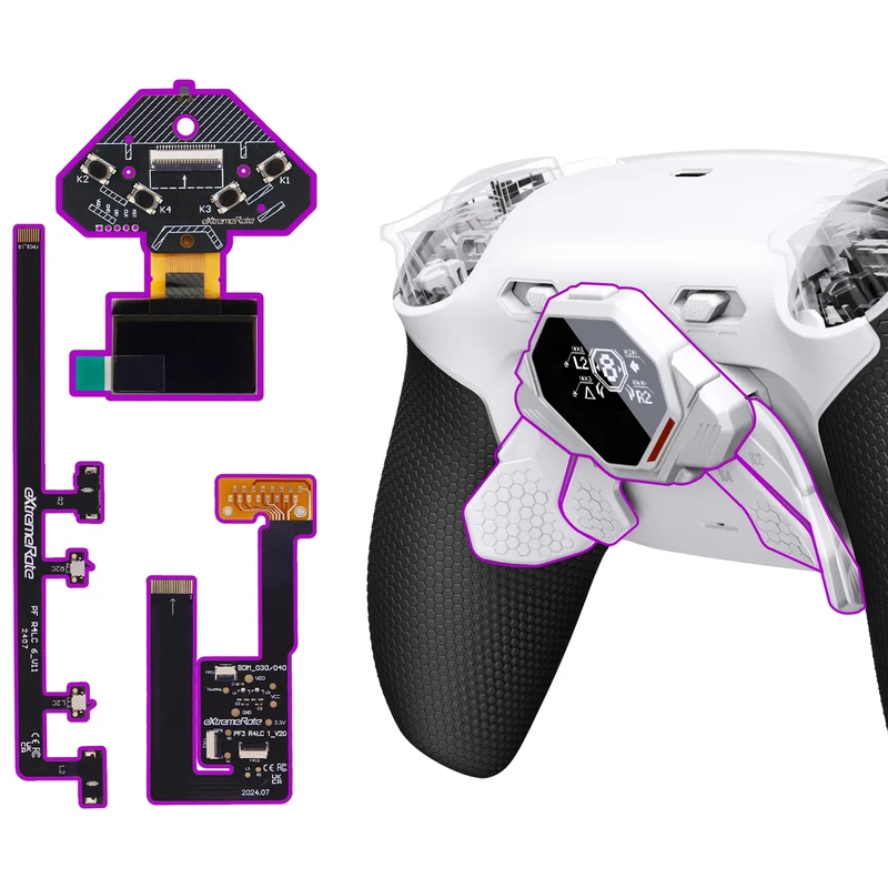 Kit de 4 boutons arrière eXtremeRate SPARK pour manette PS5 — BDM-030 à 060