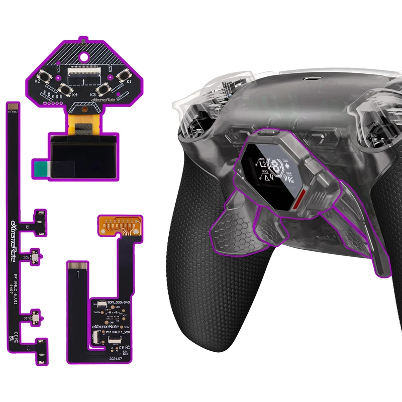 Kit de 4 boutons arrière eXtremeRate SPARK pour manette PS5 — BDM-030 à 060