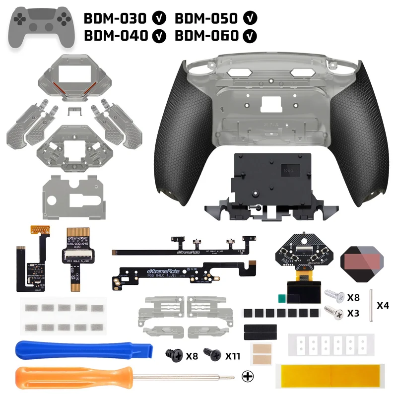 Kit de 4 boutons arrière eXtremeRate SPARK pour manette PS5 — BDM-030 à 060