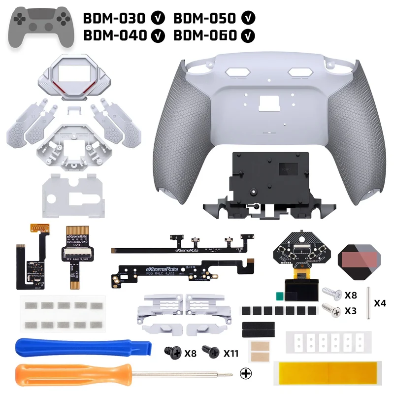 Kit de 4 boutons arrière eXtremeRate SPARK pour manette PS5 — BDM-030 à 060