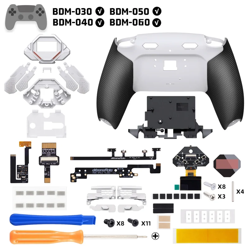 Kit de 4 boutons arrière eXtremeRate SPARK pour manette PS5 — BDM-030 à 060