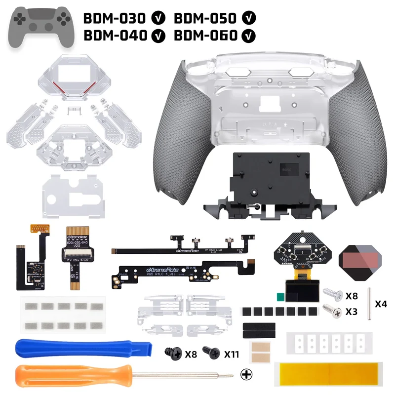 Kit de 4 boutons arrière eXtremeRate SPARK pour manette PS5 — BDM-030 à 060