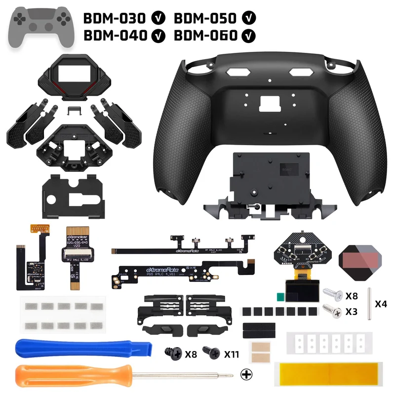 Kit de 4 boutons arrière eXtremeRate SPARK pour manette PS5 — BDM-030 à 060