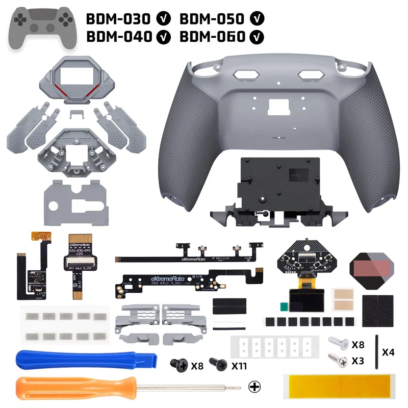 Kit de 4 boutons arrière eXtremeRate SPARK pour manette PS5 — BDM-030 à 060