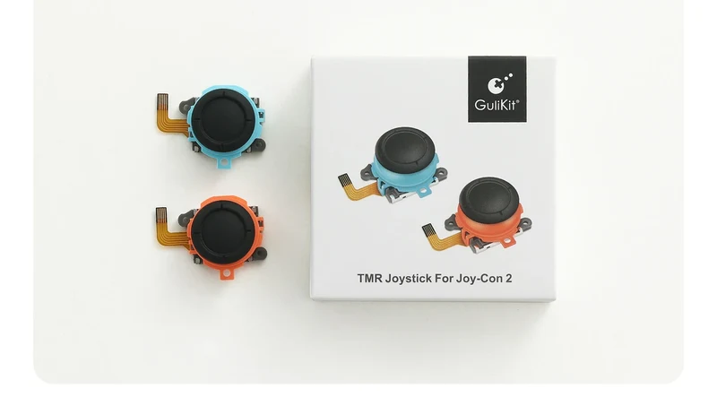 Joysticks TMR Joy-Con 2 GuliKit NS70 — anti-dérive, sans soudure