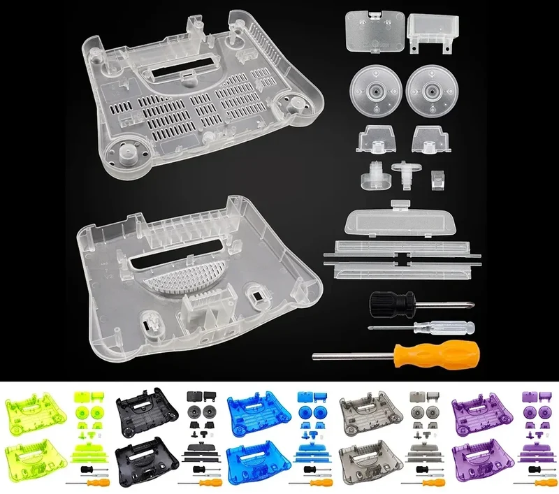 Coque translucide N64 BitFunx — boîtier de remplacement, 10 coloris