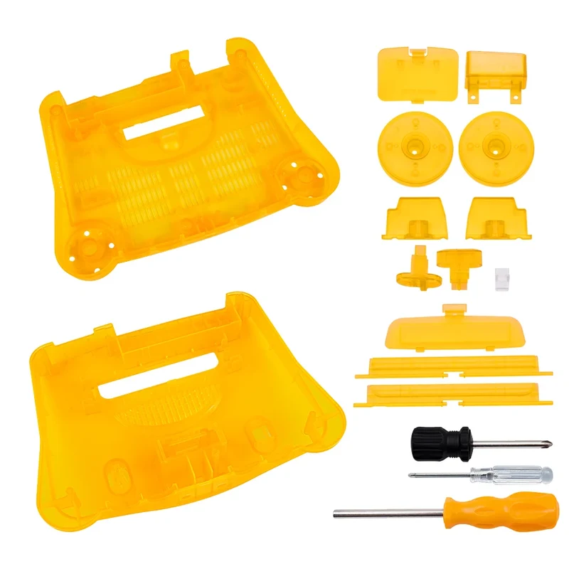 Coque translucide N64 BitFunx — boîtier de remplacement, 10 coloris