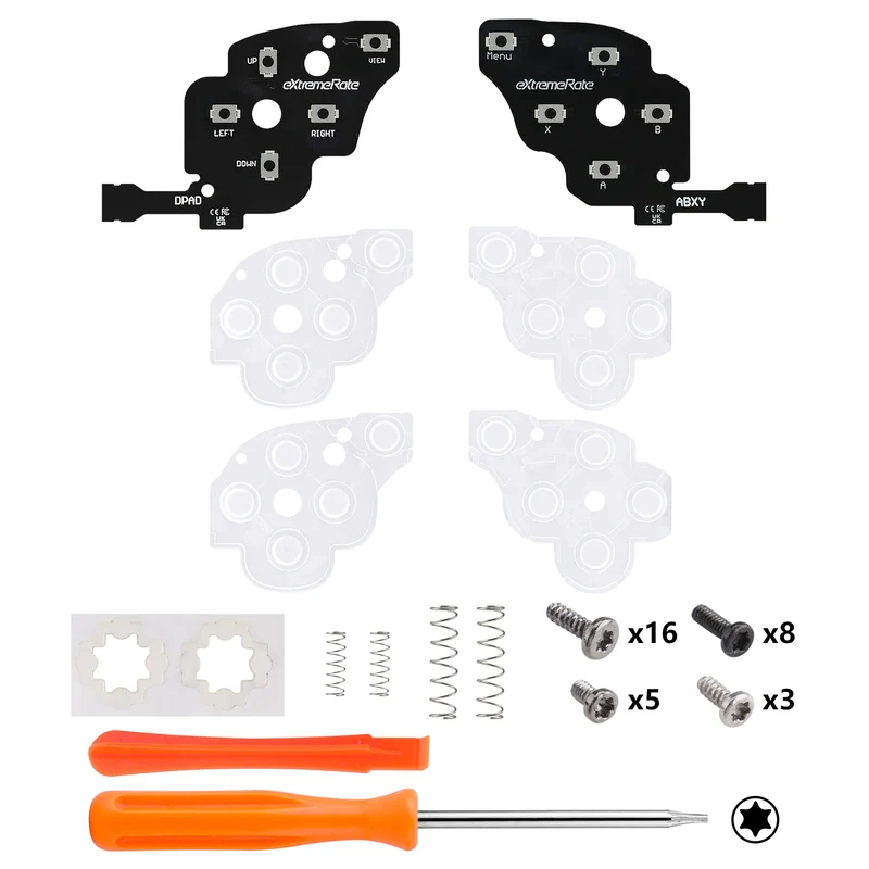 Kit Clicky boutons Steam Deck OLED eXtremeRate — D-pad et ABXY