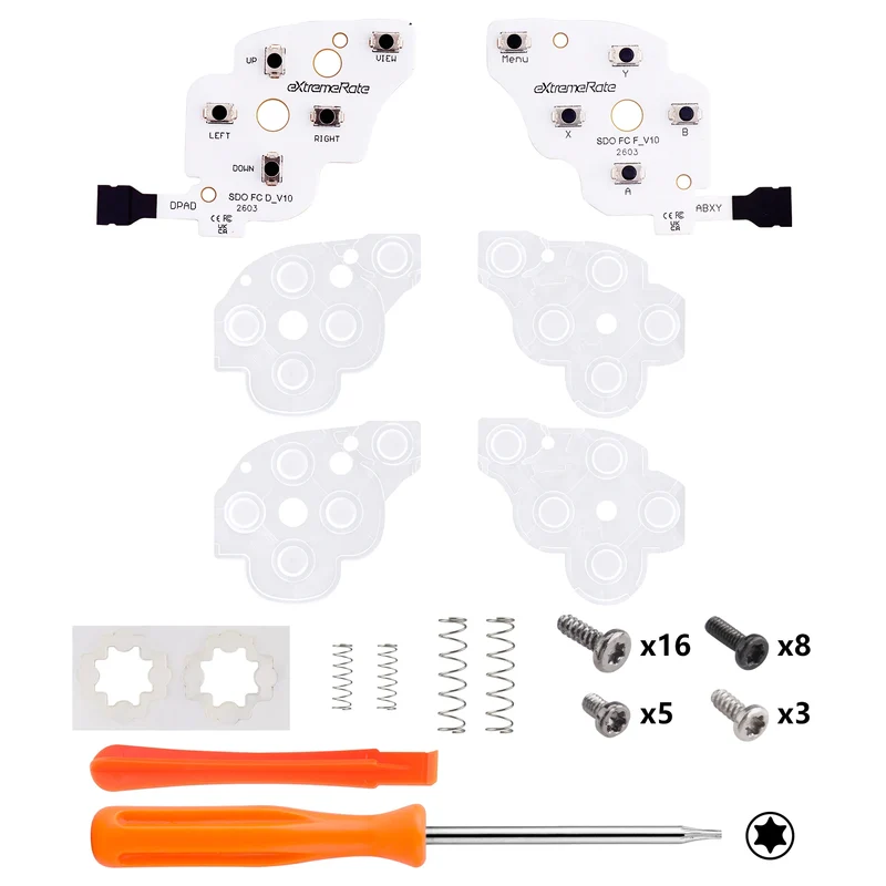 Kit Clicky boutons Steam Deck OLED eXtremeRate — D-pad et ABXY