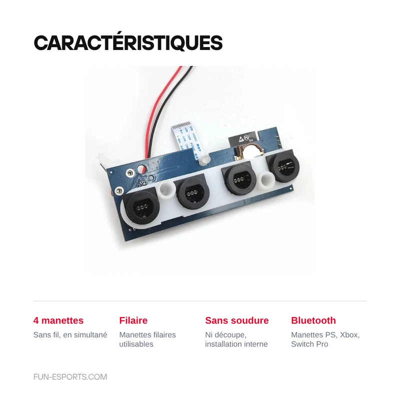 Adaptateur Bluetooth interne GameCube — Hispeedido iBlueControlMod, sans soudure