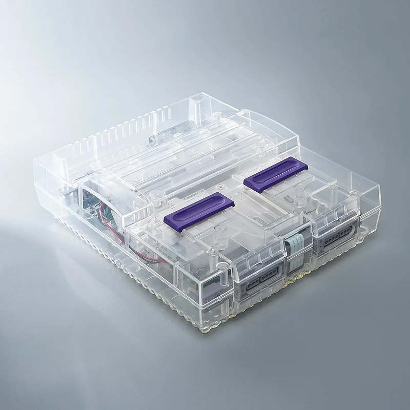 Coque transparente SNES version américaine — BitFunx, remplacement complet