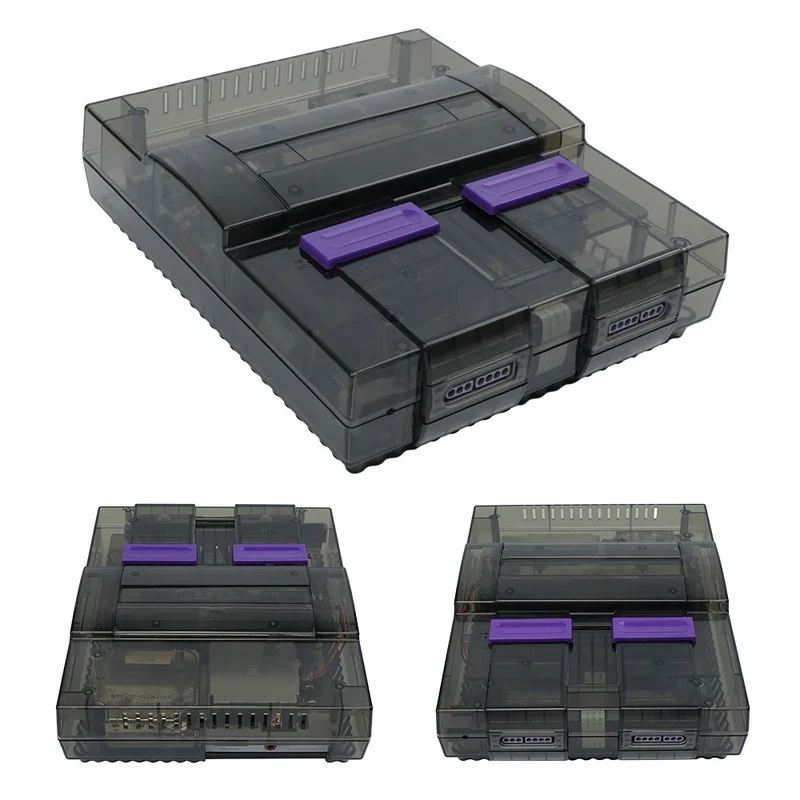Coque transparente SNES version américaine — BitFunx, remplacement complet