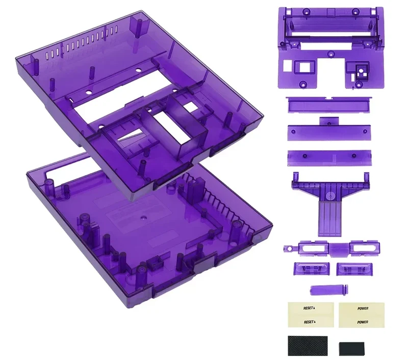 Coque transparente SNES version américaine — BitFunx, remplacement complet