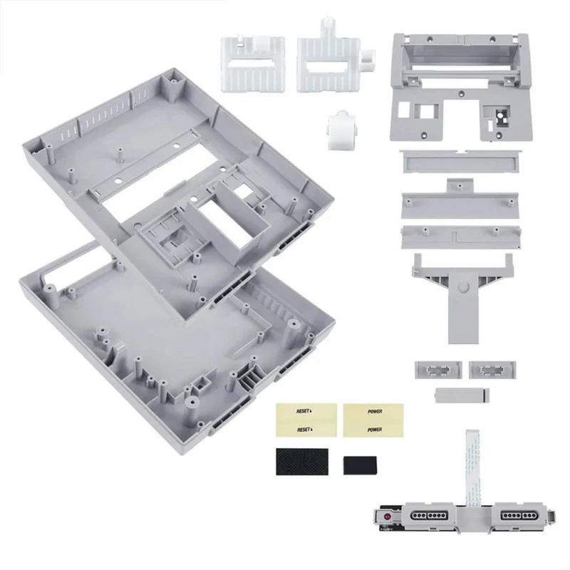 Coque transparente SNES version américaine — BitFunx, remplacement complet