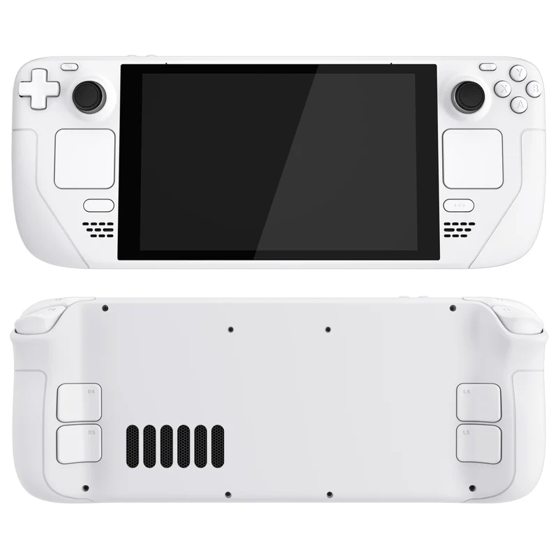 Coque complète Steam Deck LCD eXtremeRate — translucide, boutons inclus