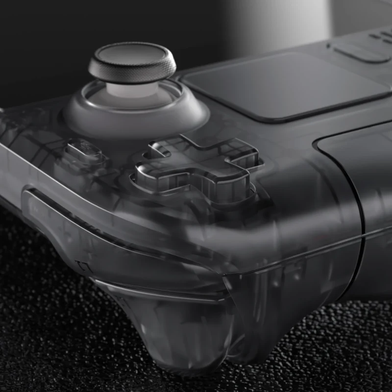 Coque complète Steam Deck LCD eXtremeRate — translucide, boutons inclus