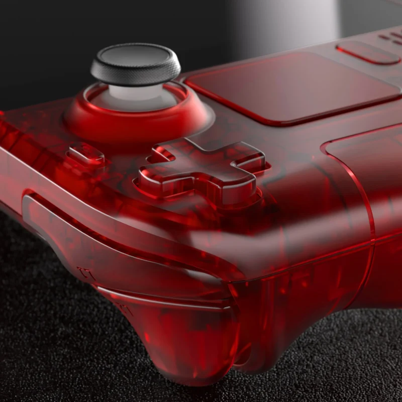Coque complète Steam Deck LCD eXtremeRate — translucide, boutons inclus
