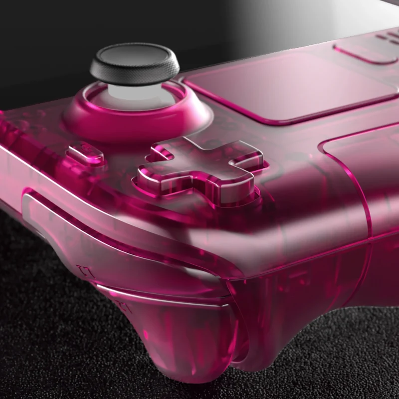 Coque complète Steam Deck LCD eXtremeRate — translucide, boutons inclus
