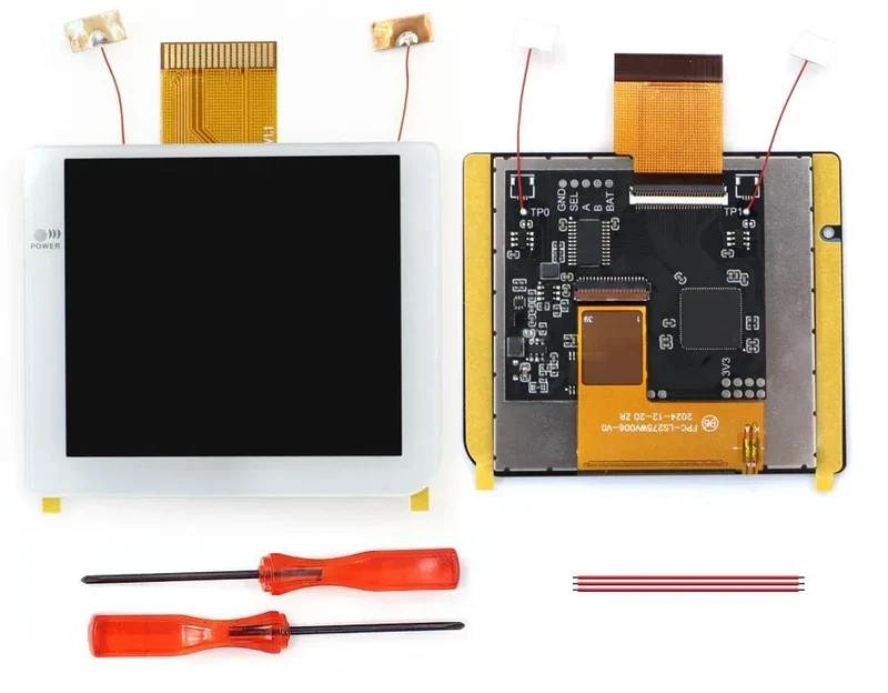 Écran IPS laminé 2,8 pouces Game Boy Pocket — Hispeedido, menu OSD