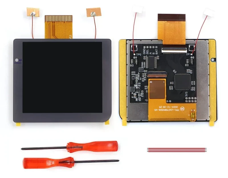 Écran IPS laminé 2,8 pouces Game Boy Pocket — Hispeedido, menu OSD