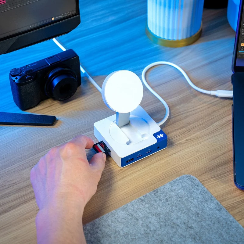 Hub USB-C HyperDrive® Flex à 5 ports avec chargeur de téléphone Qi