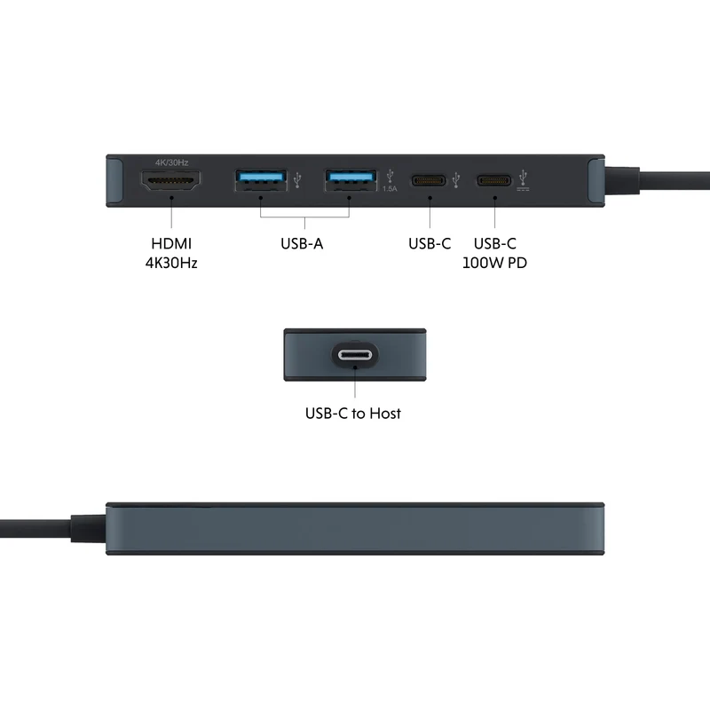 Hub USB-C à 5 ports HyperDrive® Flex