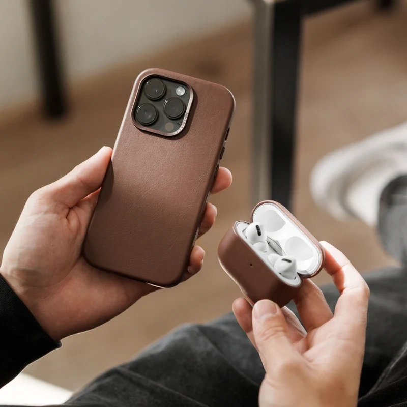 iPhone 14 étui en cuir Vegan